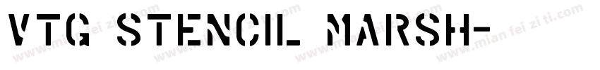 Vtg Stencil Marsh字体转换